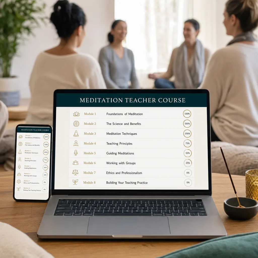 The complete course: 8 modules and 42 lessons in the Stilla platform